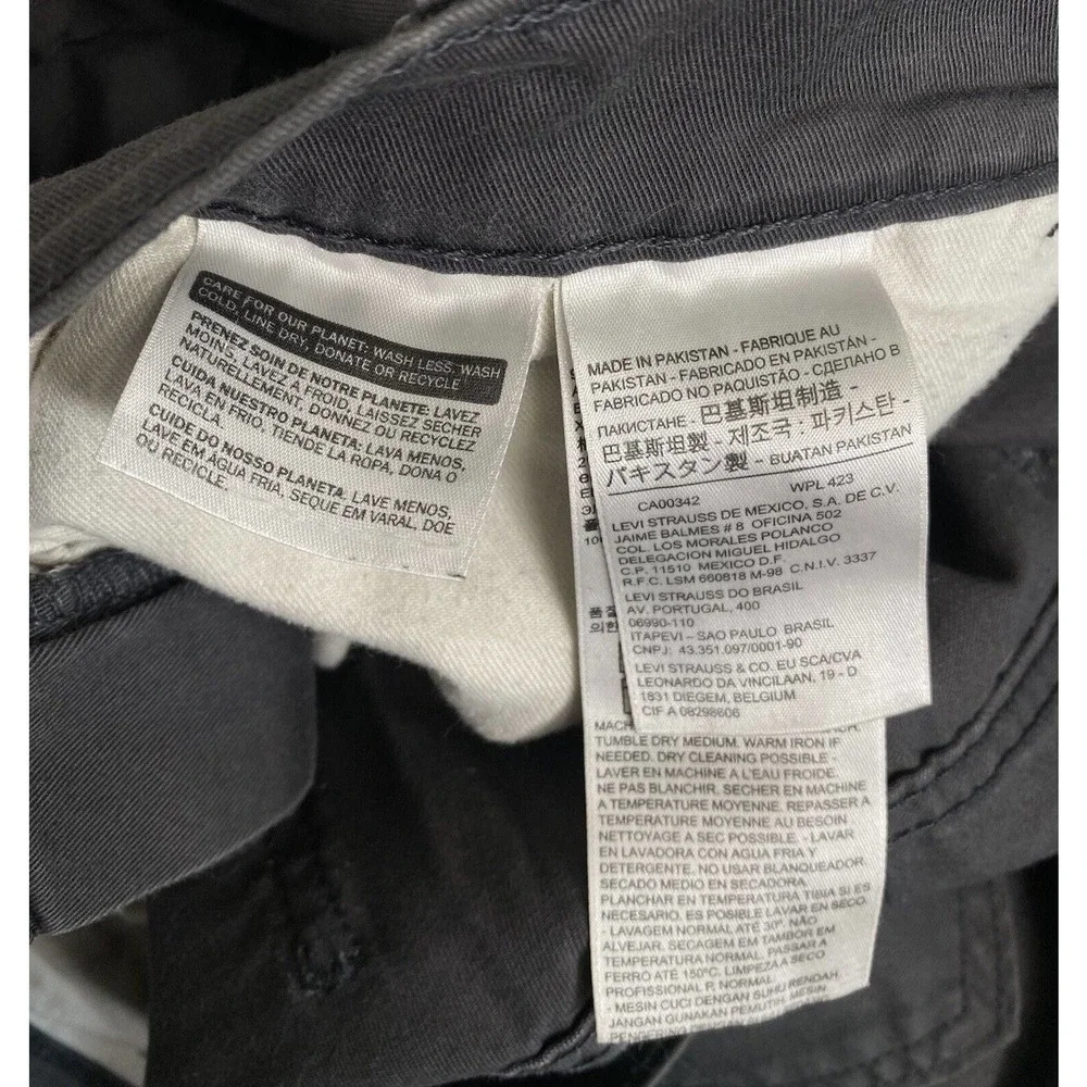 Levis Strauss & Co‎ Mens Straight Leg Jeans Faded Grey 36x32